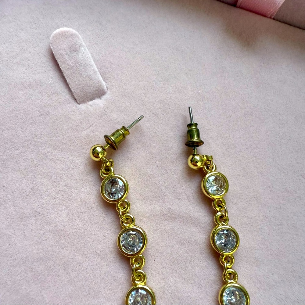 Jules Smith Bling Cultured Pearl Drop Earrings - Picture 4 of 6